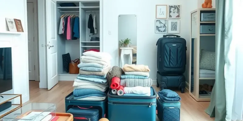 A joyful family organizing their travel plans in their apartment, demonstrating excitement for their upcoming adventure.