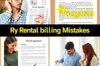 A young professional confidently engaging with rental documents in an inviting home environment.