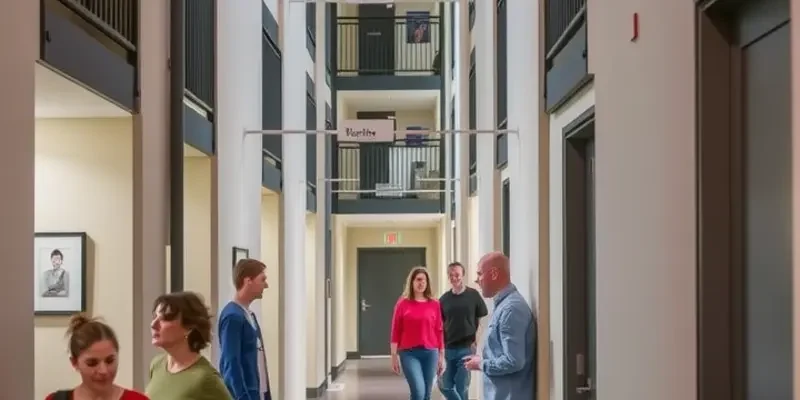 Happy first-time renters moving into their new apartments.