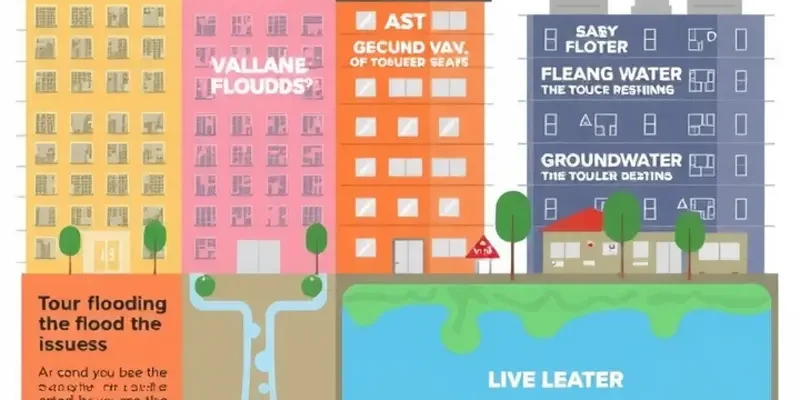 An inviting apartment interior featuring flood safety measures and preparedness supplies.