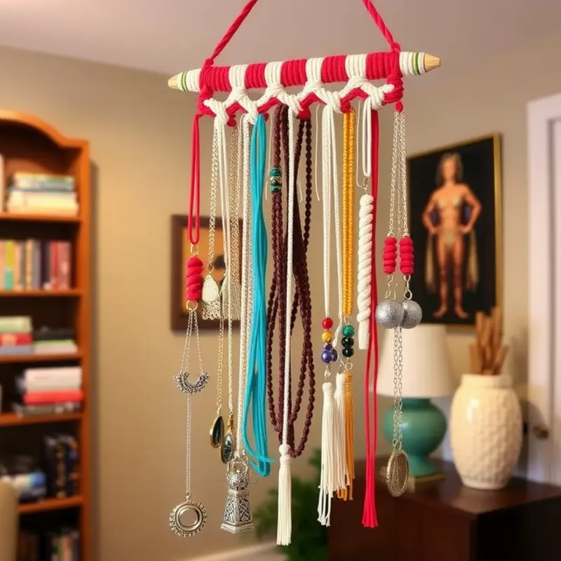 DIY magnetic jewelry board showcasing beautiful accessories.