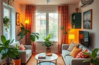 A vibrant image depicting happy tenants and families in well-decorated apartments.