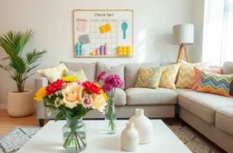 A cheerful family in a bright, clean apartment basking in the sunshine.