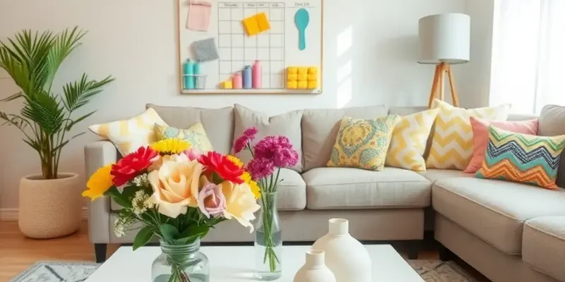 A cheerful family in a bright, clean apartment basking in the sunshine.