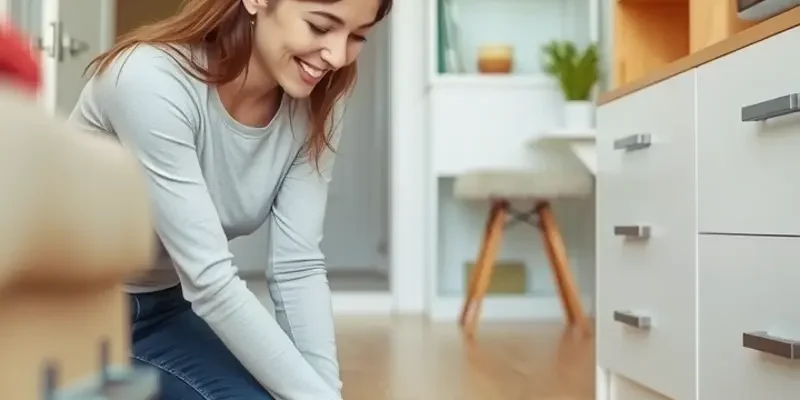 A family happily playing in their child-safe apartment.