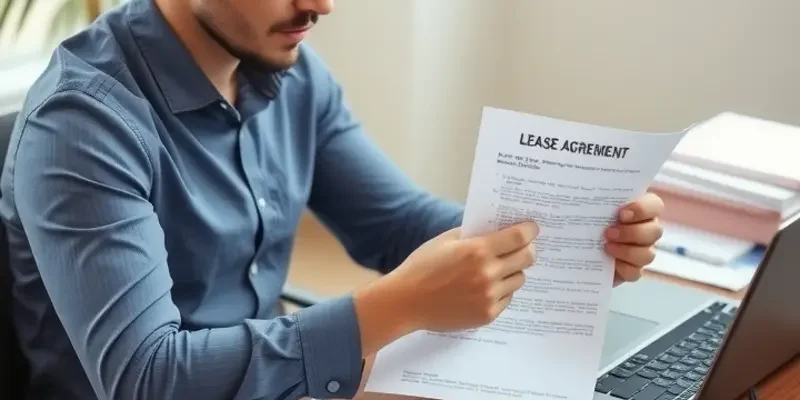 A family joyfully standing together in their living room with lease documents.