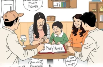 A joyful family enjoying time together in their new, spacious apartment.
