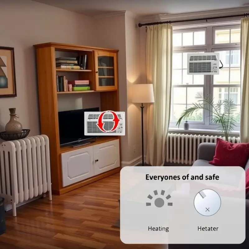 Different heating systems found in apartments.