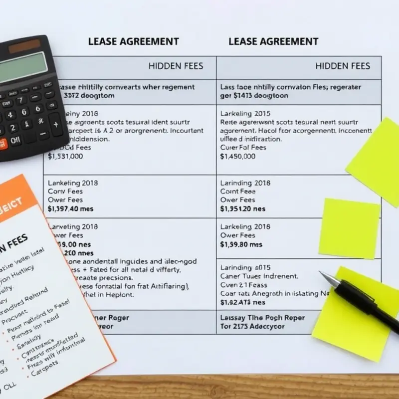 A visual guide to recognizing hidden fees in apartment leases.