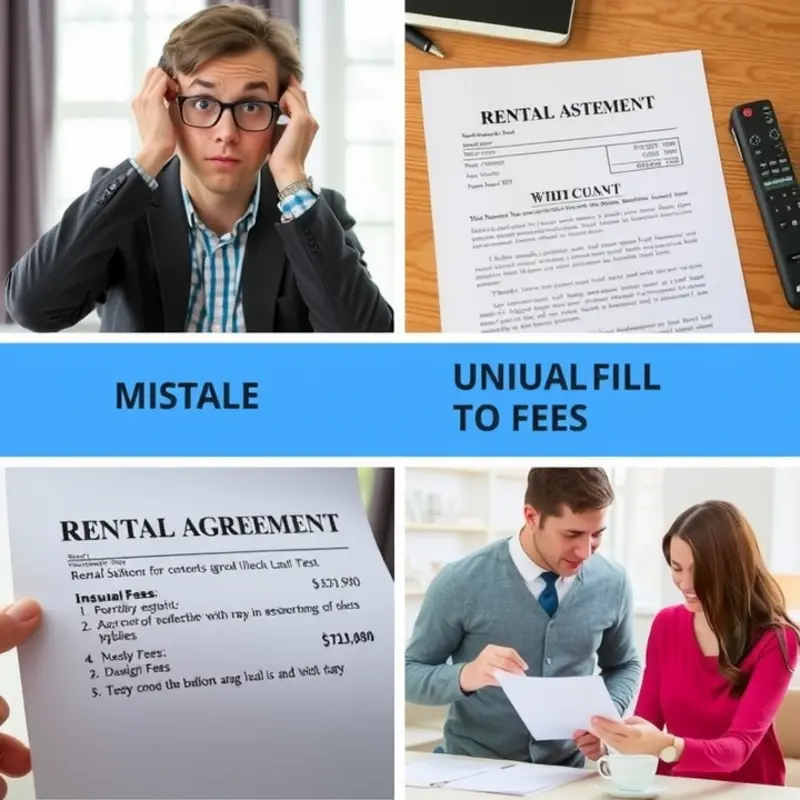 A visual guide to common rental billing errors encountered by tenants.
