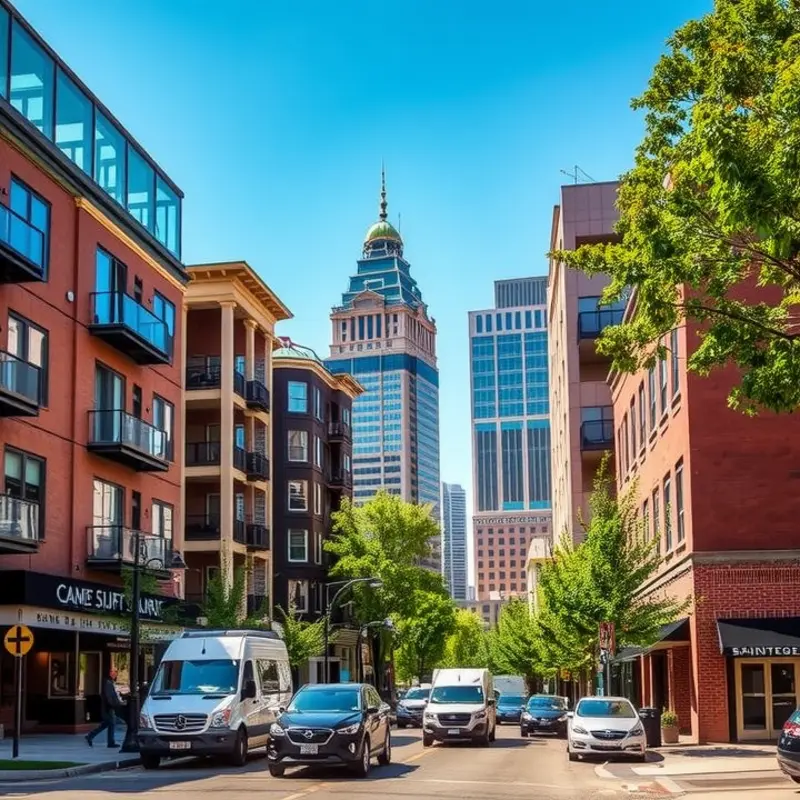 A diverse view of Indianapolis neighborhoods showcasing urban appeal and suburban charm.