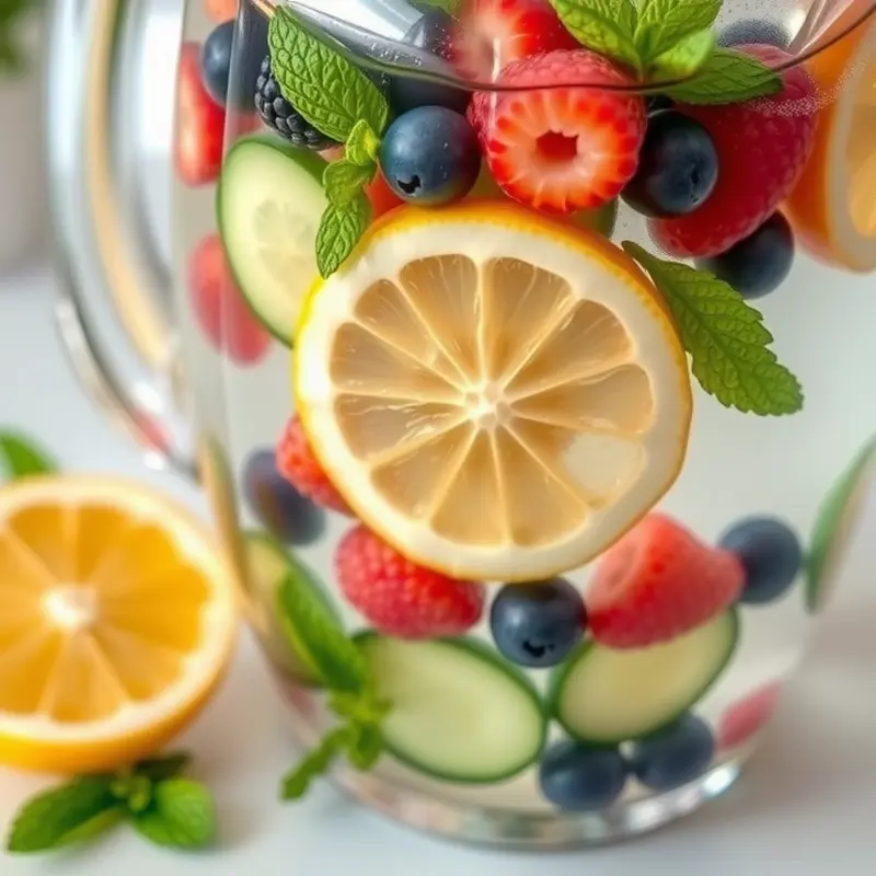 A stylish apartment hydration station setup in a cozy kitchen.