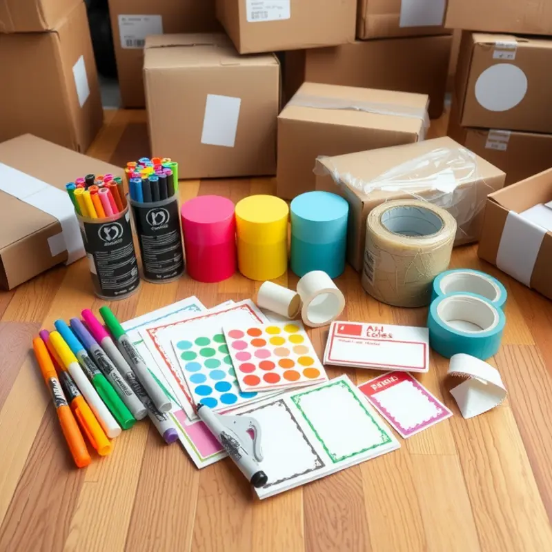 Essential labeling tools for an organized move.