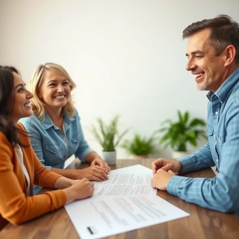 Young professional reviewing the key terms of a lease agreement.