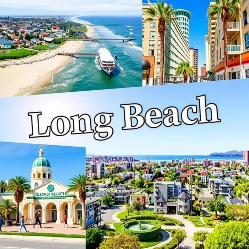 A representation of the diverse neighborhoods in Long Beach, highlighting its community vibe.