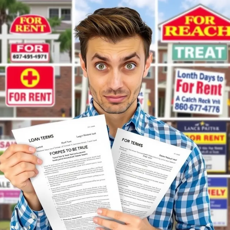 A couple excitedly explores rental listings online.