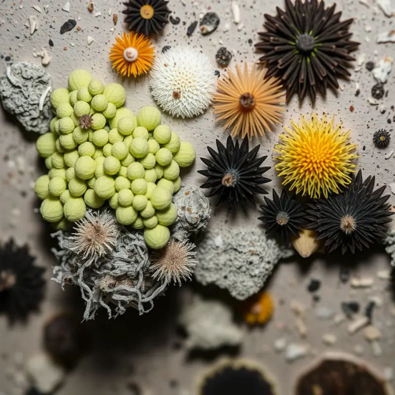 A close-up view of mold types that can affect apartments.