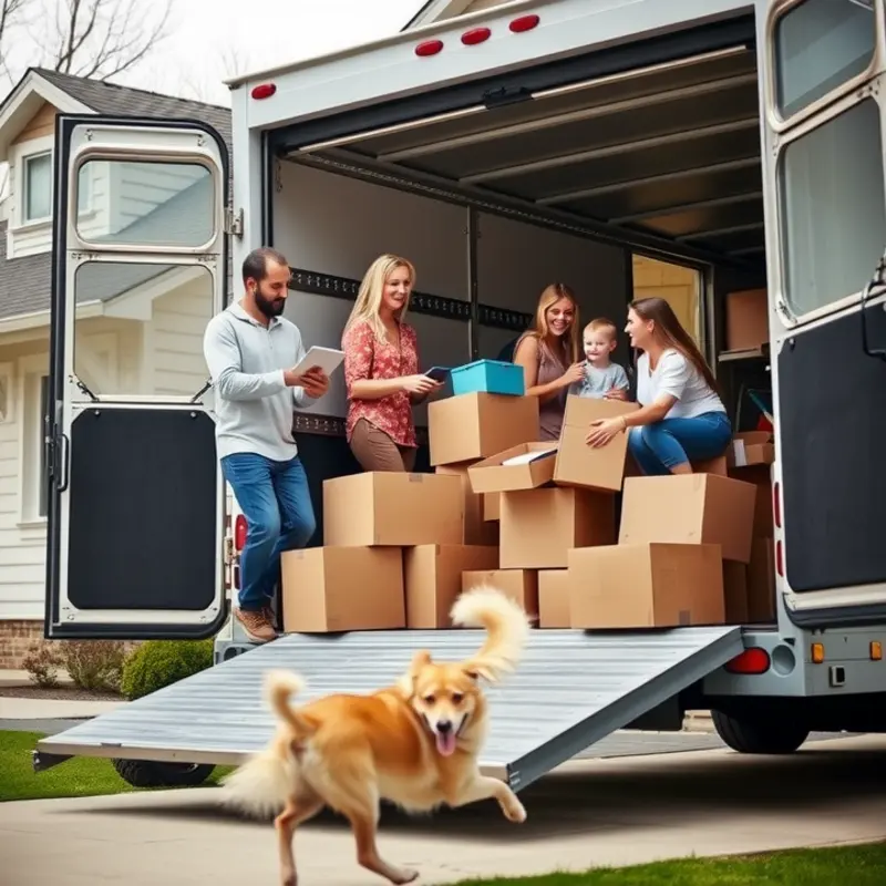 A young couple prepares for their move with a checklist.