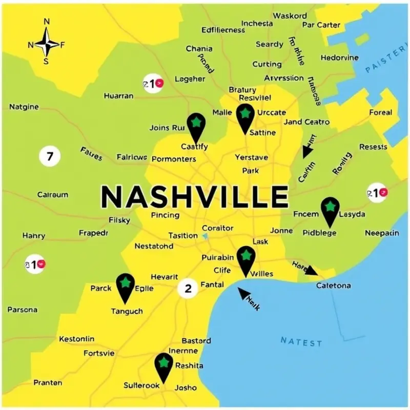 Explore the diverse neighborhoods of Nashville, perfect for finding your next rental.