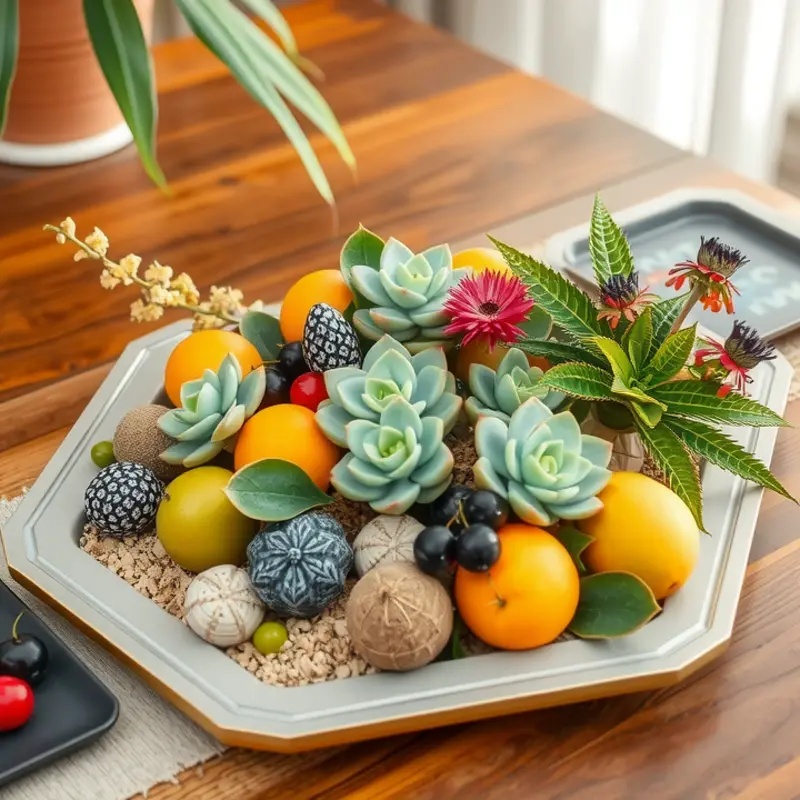 A delightful nature-inspired centerpiece that brightens your living space.