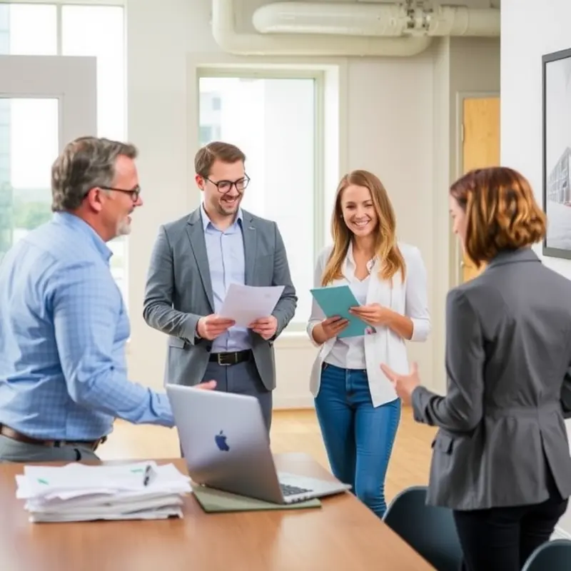 A young tenant focused on understanding their lease agreement.
