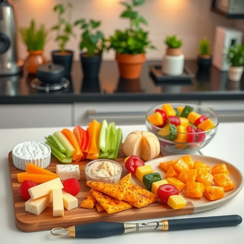 A delightful array of no-cook snacks perfect for apartment living.