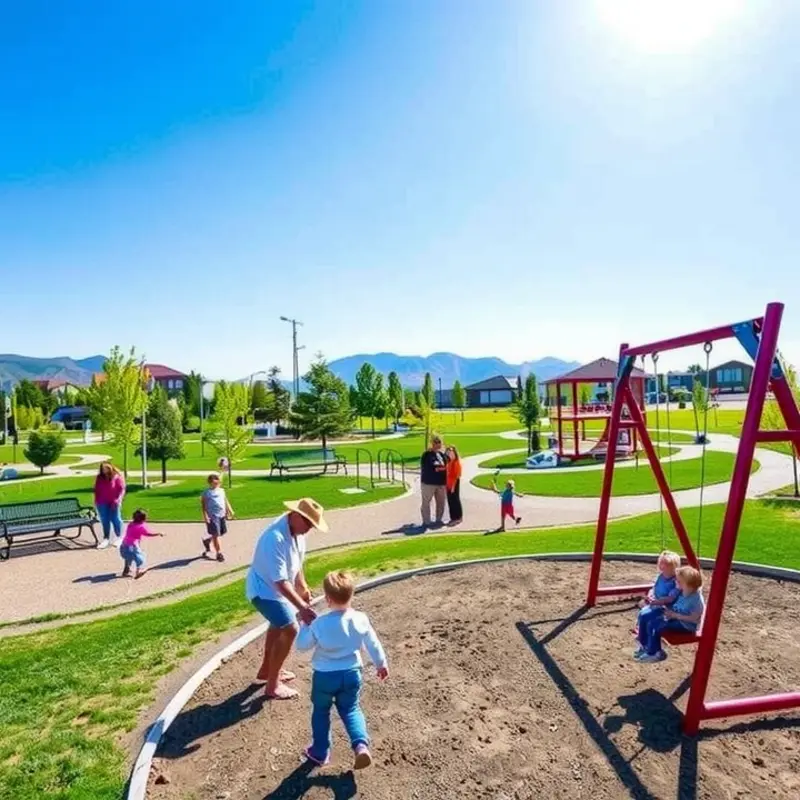 A vibrant park scene in Northwest Reno, perfect for family gatherings.