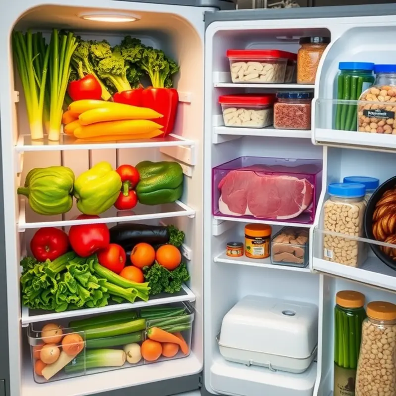 An organized refrigerator demonstrating the importance of daily maintenance.