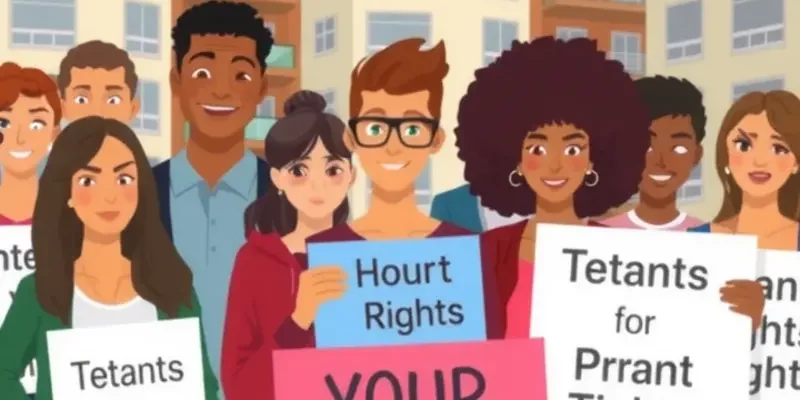 A family having a calm conversation about their tenant rights in a cozy home.