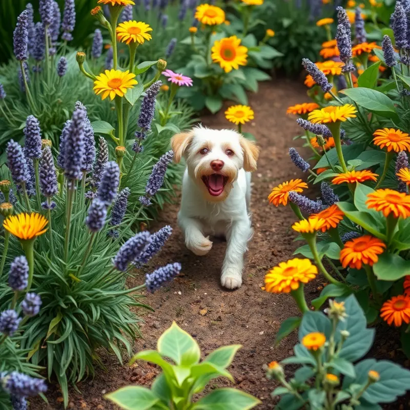 A harmonious garden space designed for children and pets.