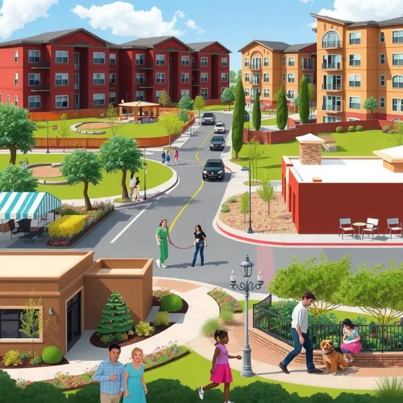 A lively neighborhood in the Phoenix Tempe area, reflecting community and lifestyle.