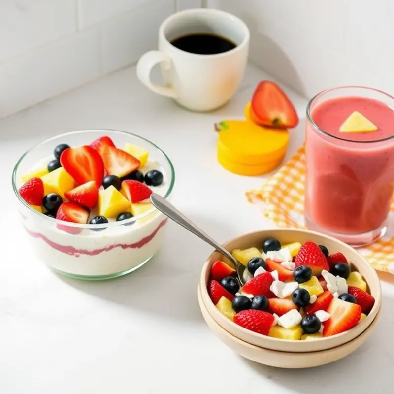 Speedy and delicious breakfast options ready for a busy morning.