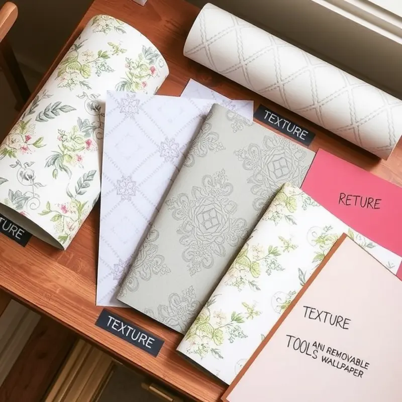 A variety of removable wallpaper samples for inspiration.