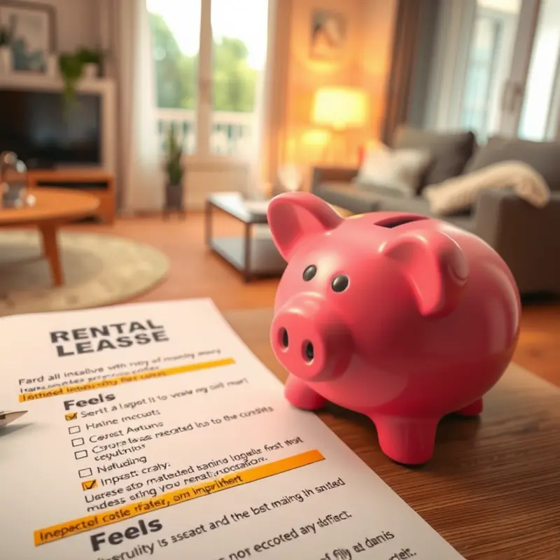 A couple navigating rental lease paperwork with uncertainty.