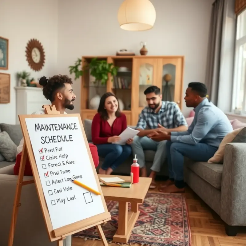 A renter diligently reviewing a lease agreement for important terms and responsibilities.