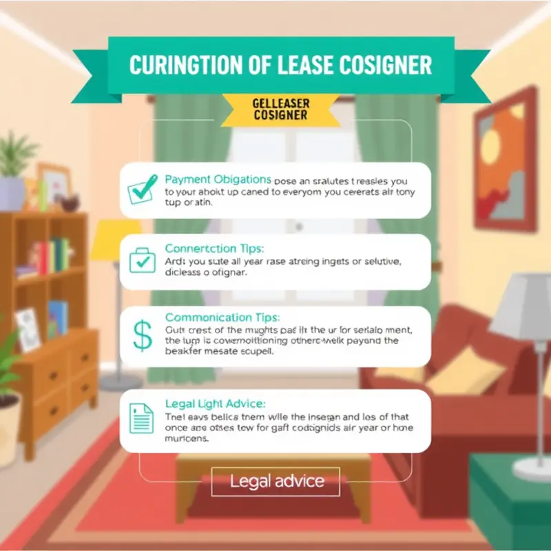 Reviewing lease responsibilities with a potential cosigner.
