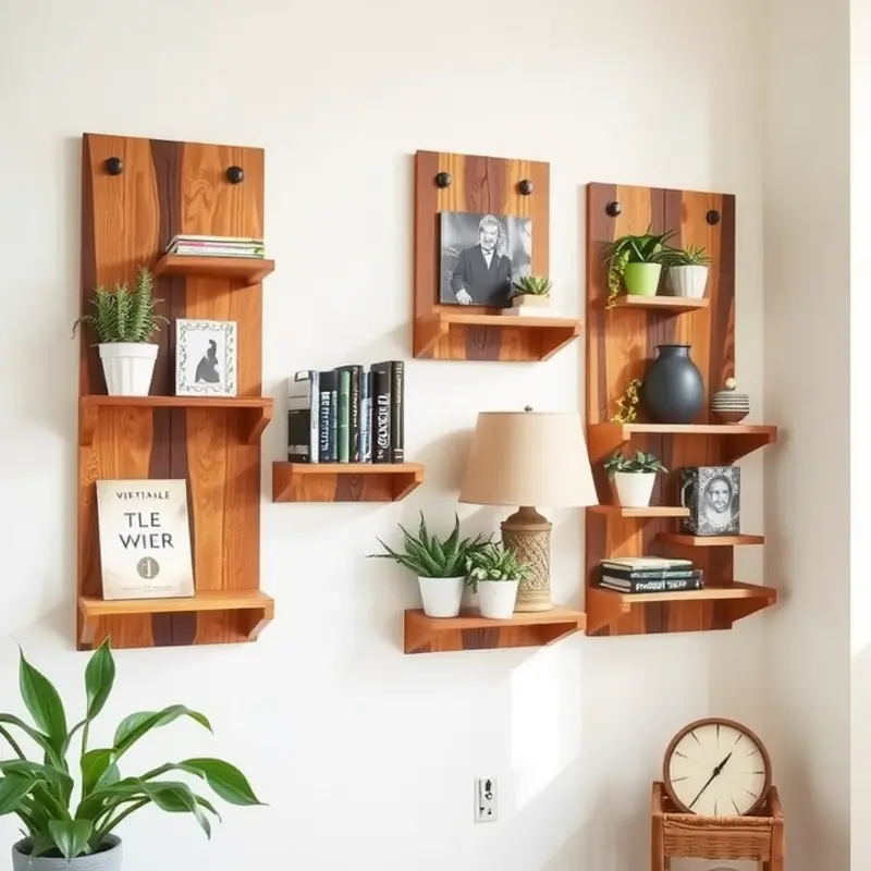 Crafted fabric wall pockets add warmth and personality to your living space.