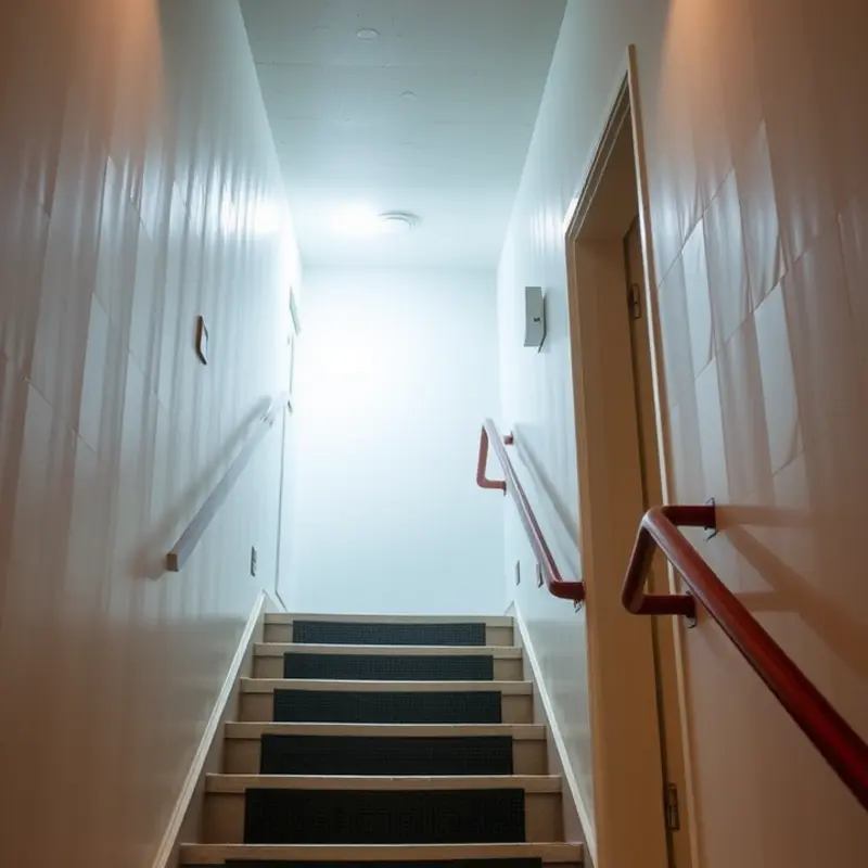 Identifying hazards in apartment stairways is essential for safety.