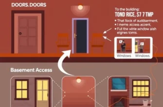 A well-lit apartment entrance illustrating a secure living environment with visible safety measures.