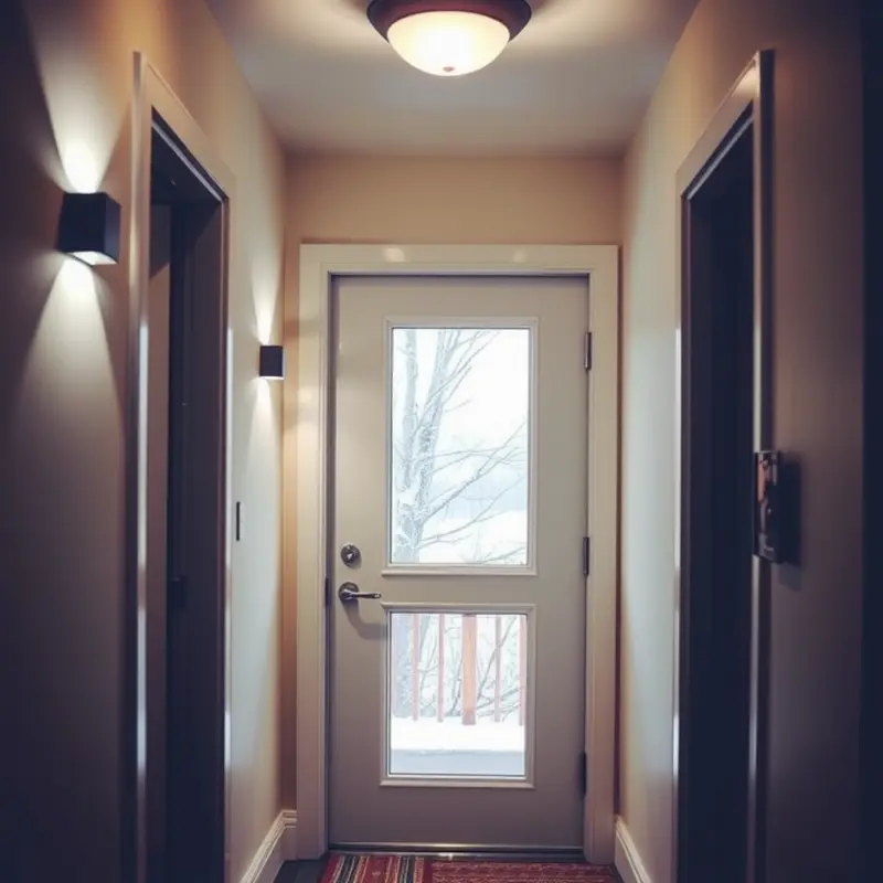 A cozy apartment showing the perfect winter-proofing with sealed windows and a comforting atmosphere.