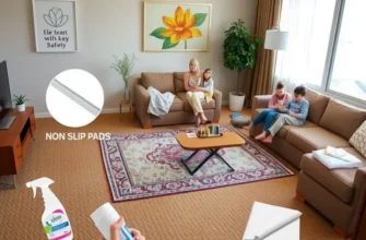 An inviting apartment with stylish carpets, emphasizing the significance of carpet safety and care.