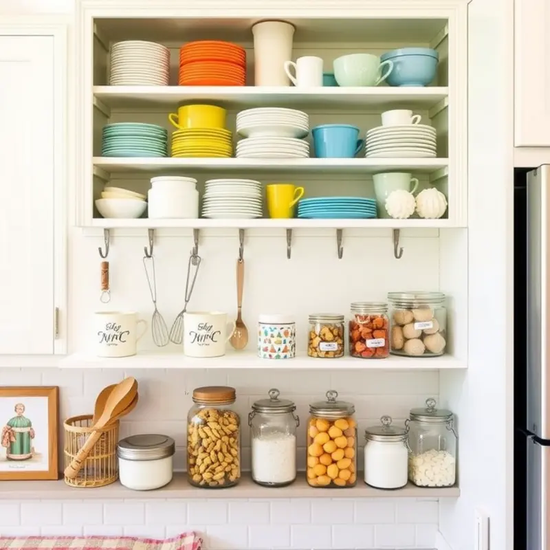 A stylish kitchen with removable wallpaper that adds character and color.