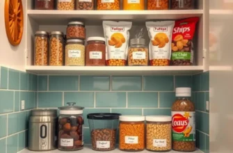 A cozy kitchen filled with neatly organized snacks, demonstrating perfect apartment living.