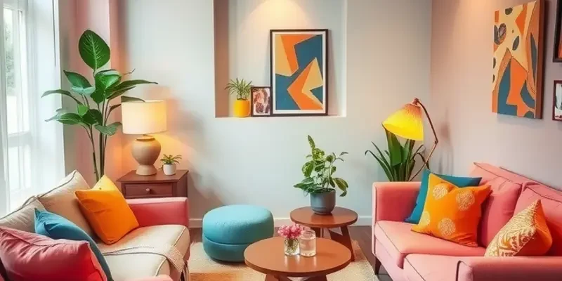 A vibrant apartment space that fosters social interactions and warm gatherings among friends and family.