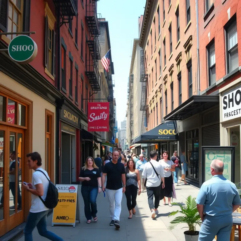Diverse apartment styles available for rent in SoHo, NYC.