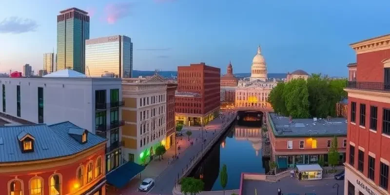 Collage of Spokane featuring landmarks and activities.