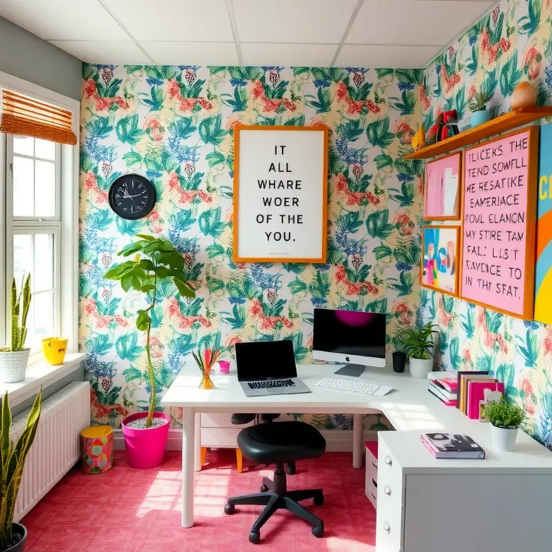 A cozy apartment workspace that makes the most of limited space.