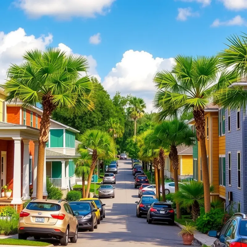 The diverse rental landscape in Tallahassee, featuring various architectural styles.