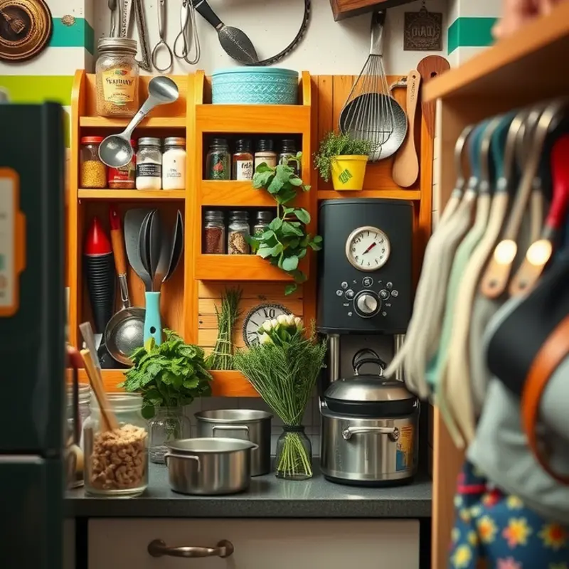 Essential tools for efficient cooking in a tiny kitchen.