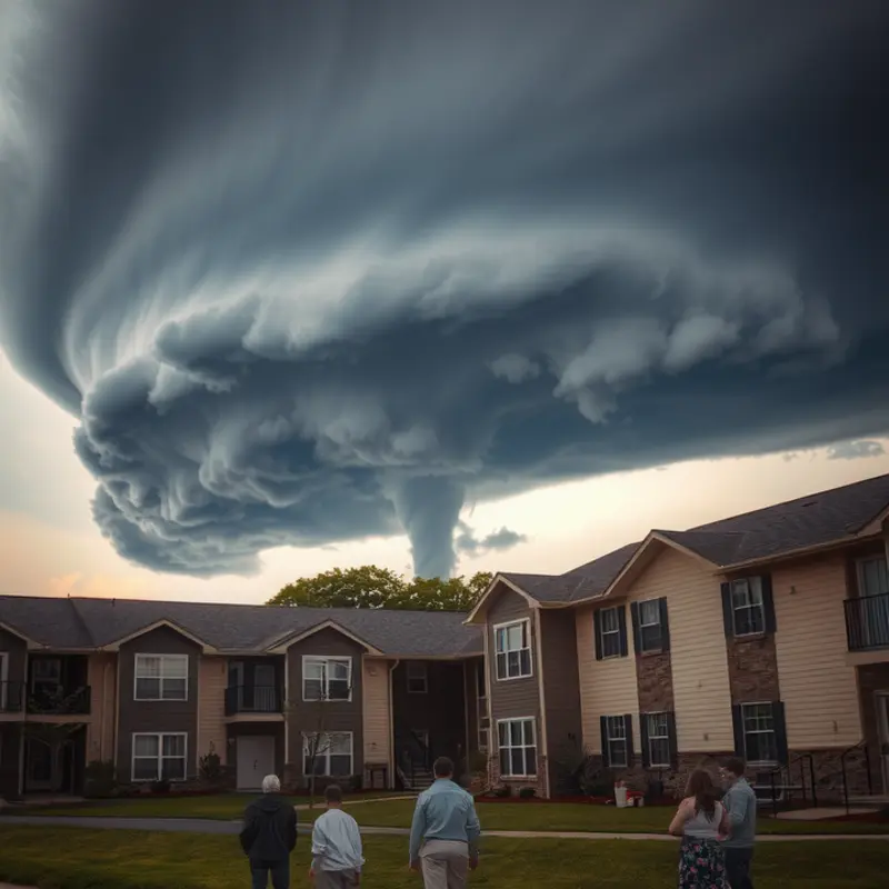 Tornado risks loom over apartment complexes.